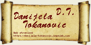 Danijela Tokanović vizit kartica